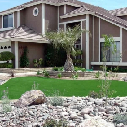 Fake Grass Pound, Wisconsin Paver Patio, Front Yard Design