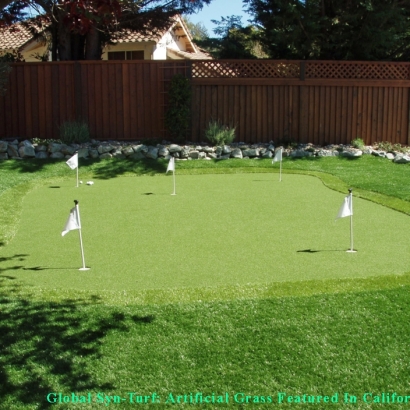 Installing Artificial Grass Greenfield, Wisconsin Office Putting Green, Beautiful Backyards