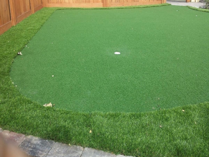 Artificial Grass Installation Delavan Lake, Wisconsin Putting Green Flags